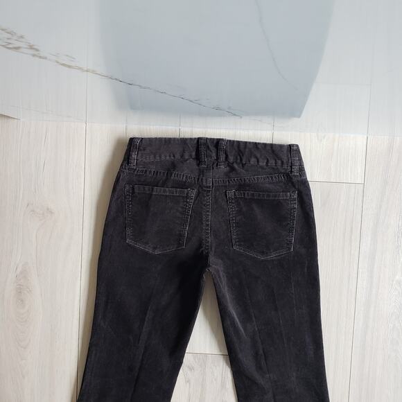 VTG J Crew Pants Womens 2 Brown Corduroy Low Rise Y2K Tailored Trousers 29x30 - Picture 3 of 10